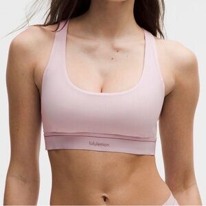 lululemon athletica Stretch Cotton Ribbed Logo Racerback Bracelet size M A-C cup
